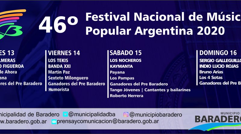 Festival Baradero 2020